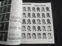 1990 NOVEMBER 17 FOOTBALL PROGRAM - NOTRE DAME UNIV VS PENN STATE UNIV - B 5534P