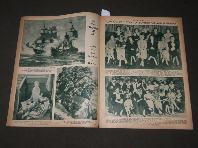 1934 APRIL 14 MID-WEEK PICTORIAL MAGAZINE SECTION - JEAN MUIR COVER - J 3197