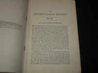 1881 THE INTERNATIONAL REVIEW MAGAZINE LOT OF 9 - GREAT ARTICLES - WR 866