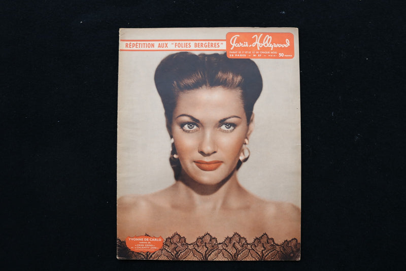 1953 PARIS HOLLYWOOD MAGAZINE - YVONNE DE CARLO COVER - E 26054