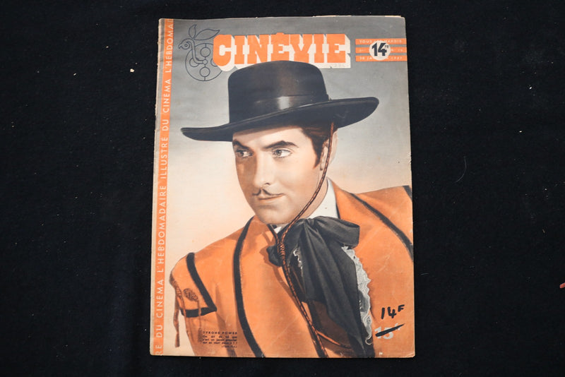 1947 JANUARY 28 CINEVIE MAGAZINE - TYRONE POWER COVER - E 25890