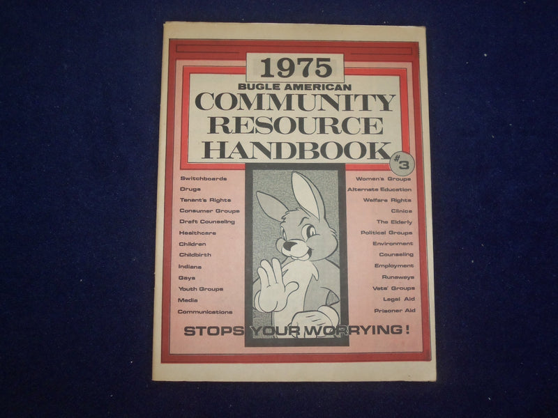 1975 MARCH 26 BUGLE AMERICAN MAGAZINE & COMMUNITY RESOURCE HANDBOOK - J 9426