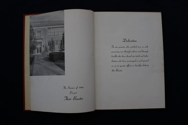 1946 BOOSTER UNION HIGH SCHOOL YEARBOOK - UNION, NEW JERSEY - YB 3452
