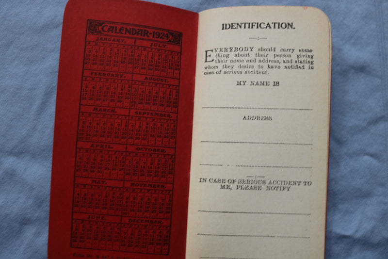 1924 PLYMOUTH TWINE MEMO BOOK - LOT OF 2 - SOFTCOVER - K 2956