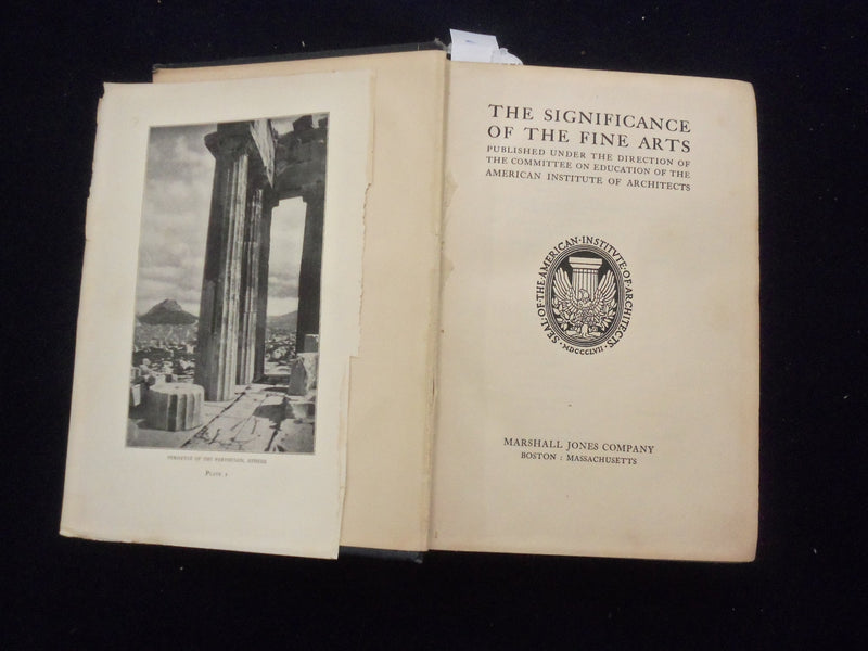 1923 THE SIGNIFICANCE OF THE FINE ARTS HARDCOVER BOOK - KD 8361