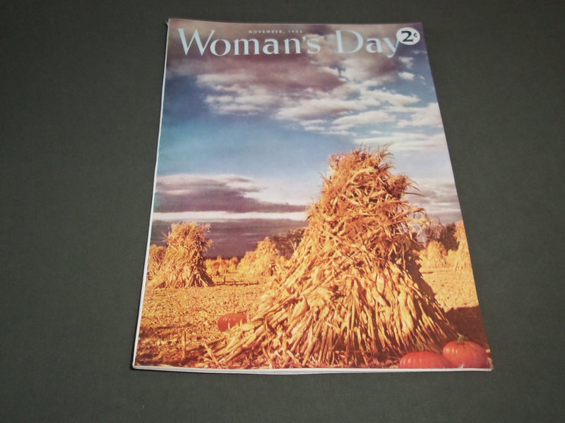 1942 NOVEMBER WOMAN'S DAY MAGAZINE - PUMPKIN PATCH COVER - SP 7473