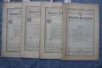 1917-1920 THE WILSON BULLETIN - THE SCHOOL LIBRARY NUMBER - LOT OF 4 - K 2966