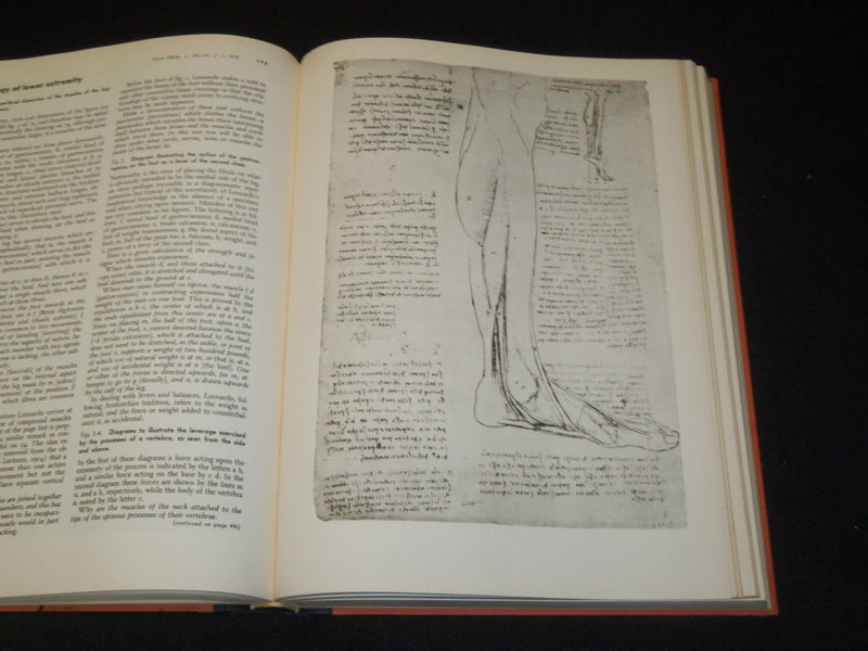 1952 LEONARDO DA VINCI ON THE HUMAN BODY BOOK BY CHARLES D. O'MALLEY - I 1756