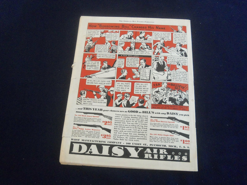 1935 OCTOBER AMERICAN BOY MAGAZINE - MILL IN THE WOODS - ST 7091