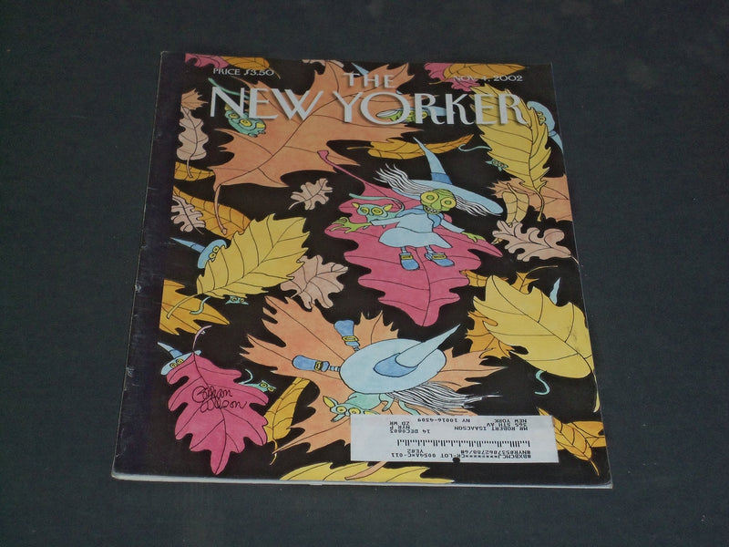 2002 NOVEMBER 4 THE NEW YORKER MAGAZINE - ILLUSTRATED COVER - NY 1963