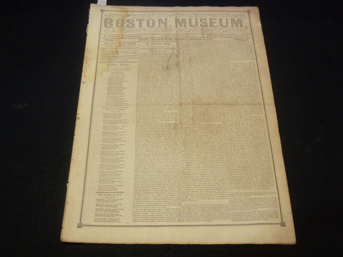 1850 OCTOBER 19 BOSTON MUSEUM NEWSPAPER - JENNY LIND - HOLMES - NP 9049