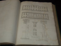 1839 L'ARCHITETTURE ANTICA VOLUME BY LUIGI CANINA - EGYPT ARCHITECTURE - Z 275