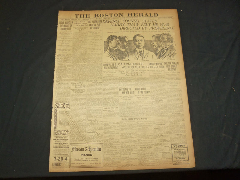 1907 FEB 5 THE BOSTON HERALD-HARRY THAW FELT HE WAS DIRECTED BY PROVIDENCE-BH 31
