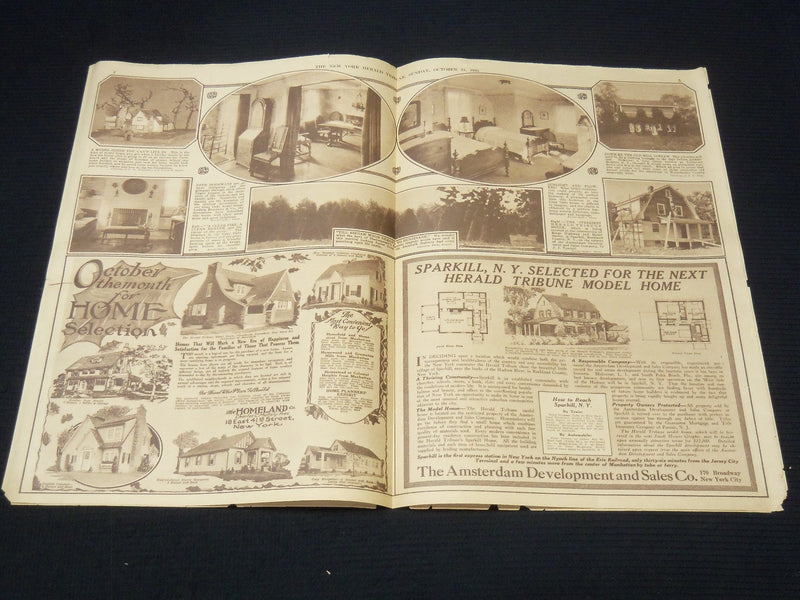 1924-1925 NEW YORK TRIBUNE SMALL HOUSE GRAPHIC SECTIONS LOT OF 3 - NP 8943