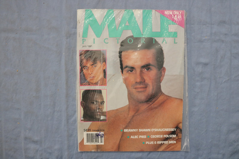 1991 JULY MALE PICTORIAL MAGAZINE - SHAWN O'SHUGNESSEY COVER - ST 1003W