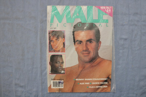 1991 JULY MALE PICTORIAL MAGAZINE - SHAWN O'SHUGNESSEY COVER - ST 1003W