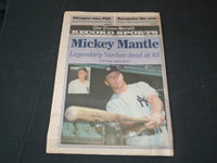 1995 AUGUST 14 TIMES HERALD RECORD NEWSPAPER - MICKEY MANTLE DIED - NP 3504