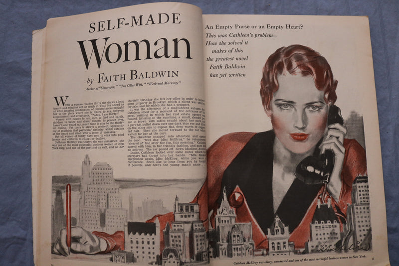 1932 JUNE COSMOPOLITAN MAGAZINE - HARRISON FISHER COVER - GREAT ADS - ST 1001T