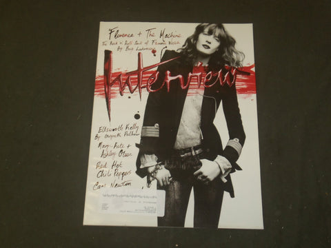 2011 OCTOBER INTERVIEW MAGAZINE - FLORENCE & THE MACHINE COVER - B 1404