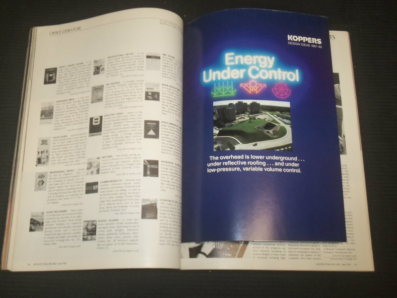 1981 APRIL ARCHITECTURAL RECORD MAGAZINE - HARTFOR SEMINARY FOUNDATION- ST 1682F