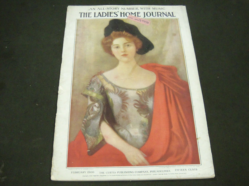 1906 FEB LADIES' HOME JOURNAL MAGAZINE - MAXFIELD PARRISH BACK COVER - ST 4456