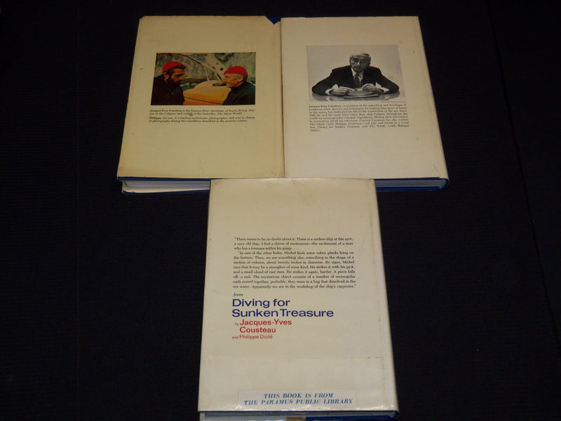 1970-1973 JACQUES-YVES COUSTEAU UNDERSEA DISCOVERIES BOOKS LOT OF 3 - KD 7742
