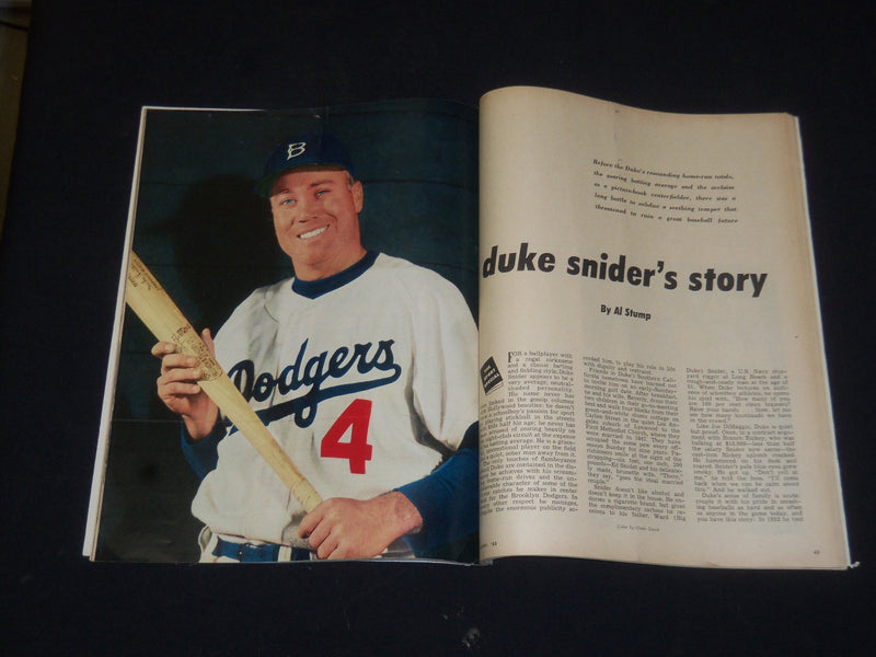 1955 SEPTEMBER SPORT MAGAZINE - DUKE SNIDER COVER - SP 8518