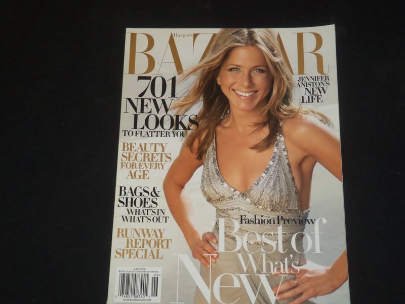 2006 JUNE HARPER'S BAZAAR MAGAZINE - JENNIFER ANISTON COVER - SP 4631
