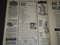 1953 JULY SEE MAGAZINE - TERRY MOORE COVER - ST 4882
