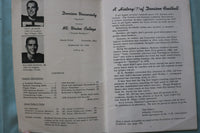 1956 SEP 29 DENISON UNIVERSITY VS. MT. UNION COLLEGE FOOTBALL PROGRAM - K 3316