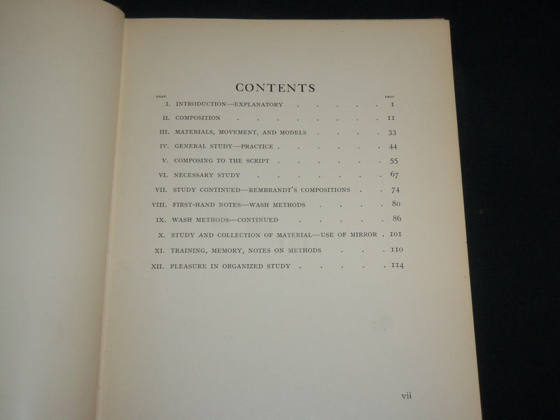 1933 ILLUSTRATION PRACTICE IN WASH AND LINE BOOK BY STEVEN SPURRIER - KD 6733