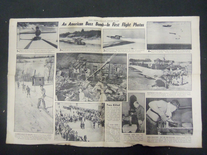 1945 JAN 27 NEW YORK DAILY MIRROR-SENATE GROUP TURNS DOWN WALLACE, 14-5- NP 2222
