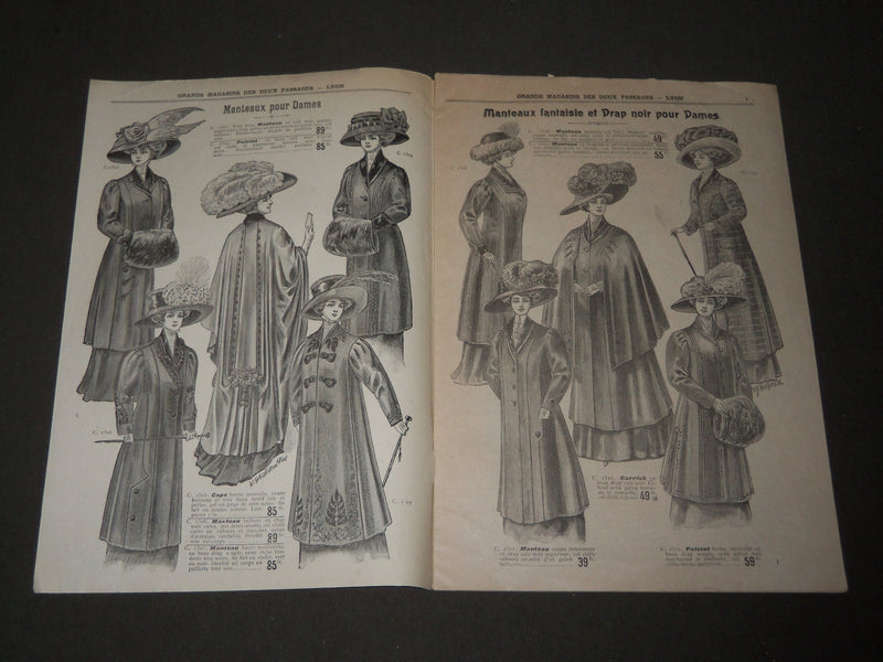 1910 AUX DEUX PASSAGES DERNIERES NOUVEAUTES D'HIVER FRENCH CATALOGUE - FR 1277