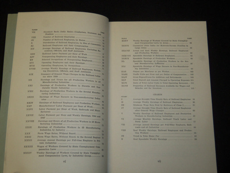 1947 RAILROAD MEN AND WAGES BOOK BY J. ELMER MONROE - J 5423