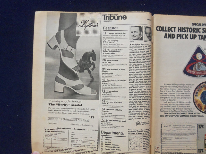 1976 MAY 23 CHICAGO TRIBUNE MAGAZINE SECTION - CHICAGO AND THE U.S.A. - NP 6424