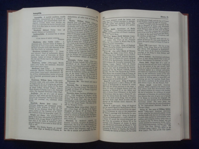 1948 THE READERS' ENCYCLOPEDIA HARDCOVER BOOKS - BOXED SET - 4 VOLUMES - KD 8832