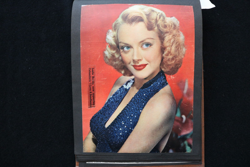 1948-1950 MOVIE STARS SCRAPBOOK - ELIZABETH TAYLOR - KATHERINE HEPBURN - E 24950
