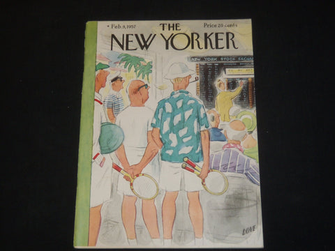 1957 FEBRUARY 9 THE NEW YORKER MAGAZINE - ILLUSTRATED COVER - NY 603
