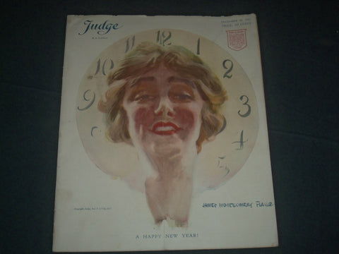 1917 DECEMBER 29 JUDGE MAGAZINE - COVER BY JAMES MONTGOMERY FLAGG - B 6145