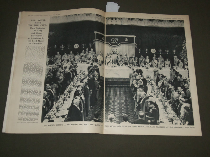 1937 MAY 22 ILLUSTRATED LONDON NEWS MAGAZINE CORONATION NAVAL REVIEW - SP 8406