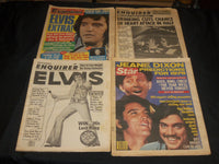 1977-1978 ELVIS PRESLEY NEWSPAPERS LOT OF 8 - NATIONAL ENQUIRER - STAR- NP 4250H