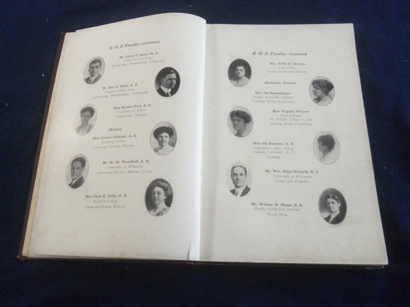 1914 THE ANNUAL ROCKFORD HIGH SCHOOL YEARBOOK - ROCKFORD, ILLINOIS - YB 2593