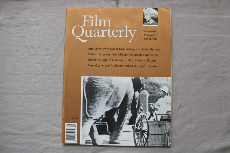 1992 SPRING FILM QUARTERLY MAGAZINE - CHARLIE CHAPLIN COVER - E 26777