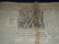 1930 NOVEMBER 9 ATLANTA JOURNAL NEWSPAPER - GEORGIA WINS BY KICK 7-6 - NP 972E