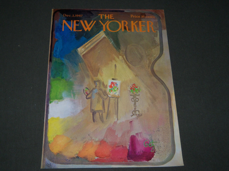 1967 DECEMBER 2 NEW YORKER MAGAZINE FRONT COVER ONLY - GREAT ART FOR FRAMING