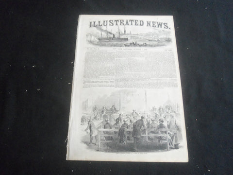 1853 OCTOBER 1 ILLUSTRATED NEWS MAGAZINE - COURT OF BISHOPS, CAMDEN, NJ -B 5531R