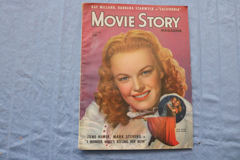1947 MARCH MOVIE STORY MAGAZINE - JUNE HAVER COVER - ST 1002F