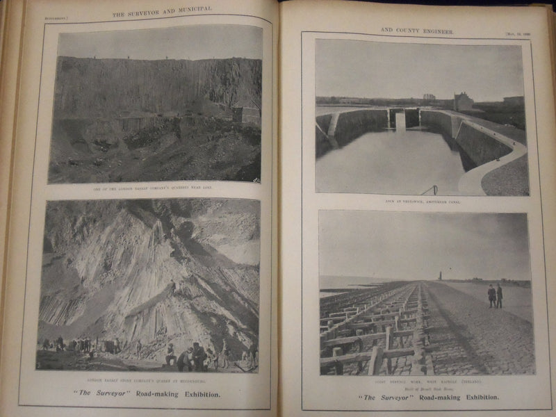 1899 & 1900 THE SURVEYOR MUNICIPAL ENGINEER MAGAZINE BOUND VOLUMES - KD 3083