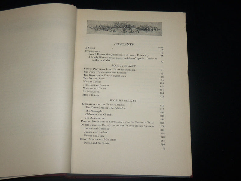 1931 WOMAN AND ROCOCO IN FRANCE HARDCOVER BOOK BY KARL TOTH - KD 2763L
