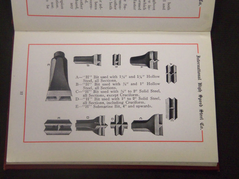 1910'S INTERNATIONAL HIGH SPEED STEEL COMPANY CATALOG - J 5194
